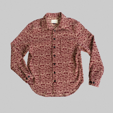 将图片加载到图库查看器，Red Tweed Overshirt
