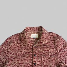 将图片加载到图库查看器，Red Tweed Overshirt
